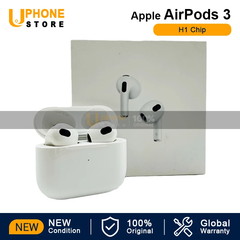 NEW Condition Apple AirPods (3rd Generation) Wireless Earbuds with Lightning Charging Case Air Pods 3