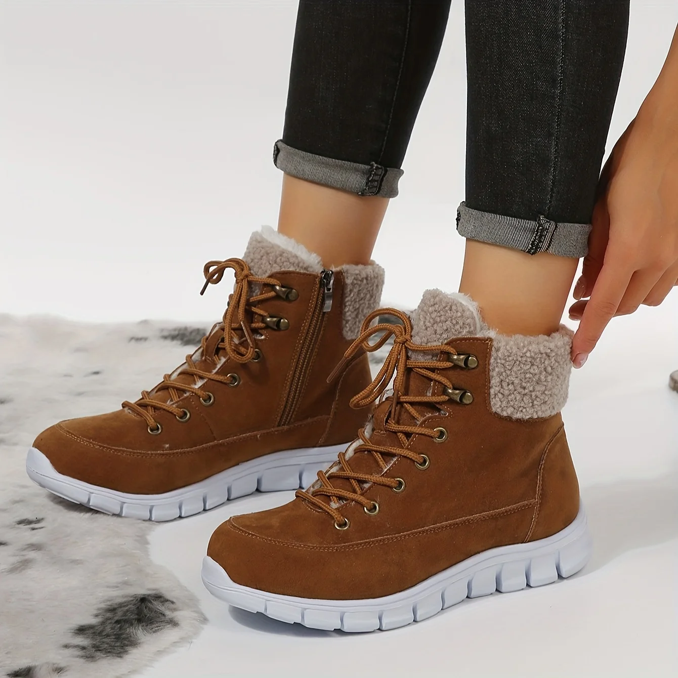 VAN HILL 841858 Stiefel Damen Leicht Gefütterte Klassische Stiefel Spitze Schnallen