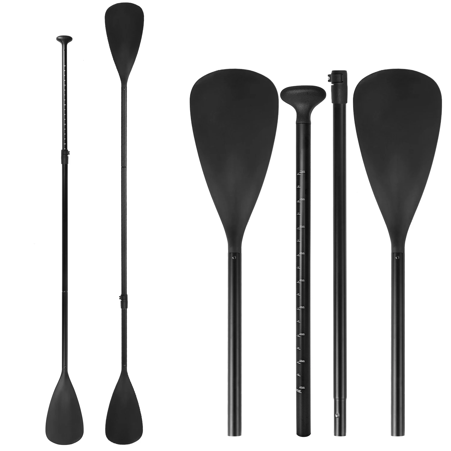 4-Piece Dual Purpose Adjustable SUP Paddle Kayak Boat Stand Up Paddle Board Kayak Boat Stand Up for Surfing Surfboard