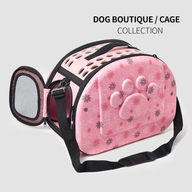 

Складной рюкзак для домашних питомцев, дышащая модная удобная клетка через плечо для больших собак, дорожная сумка для перевозки кошек и собак