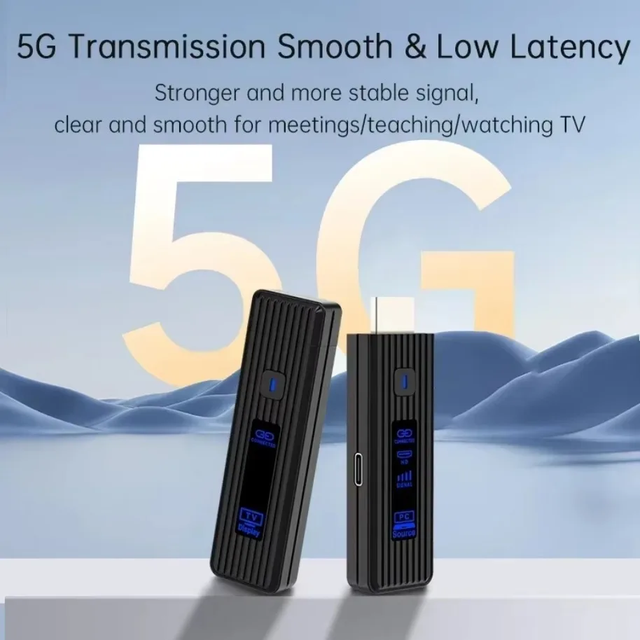 50M 1080P HDMI-Compatible Wireless Video Transmitter Receiver Extender Wireless Display Adapter From PC to Projector & Monitor