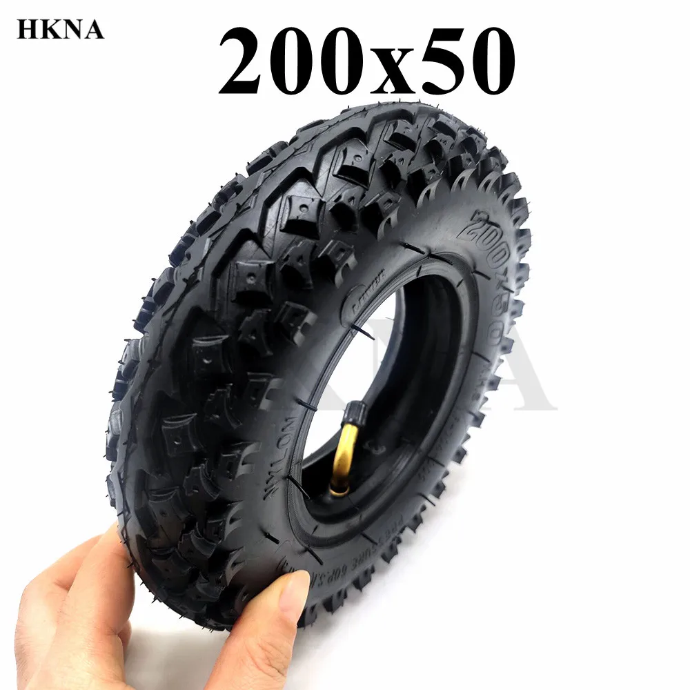 200x50 Off Road Tire 8 Inch Antiskid Pneumatic Tyre for Razor, Dolphin Electric Scooter Refitting Accessories