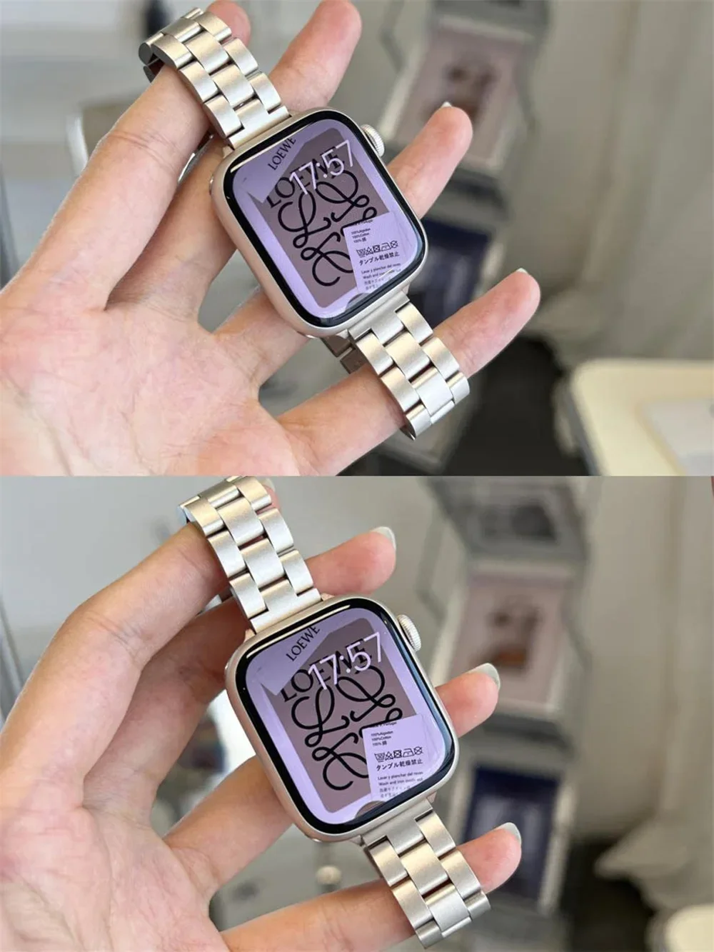 Bänder für Apple Watch Armband 10 46 mm 44 mm 45 mm 40 mm 42–41 mm Schlankes Edelstahlarmband Ultra 49 mm iWatch Serie 9 8 7 6 SE 5 4 – Detail 14