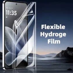 Pack of 2 Flexible Hydrogel Screen Protectors - Ultra - Thin, Invisible Film - Hydrogel Film