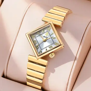 YaLaLuSi Brand 1 Luxury and Sophisticated New Quartz Watch Scratch-Resistant Golden-Plated Finish Holiday Gift