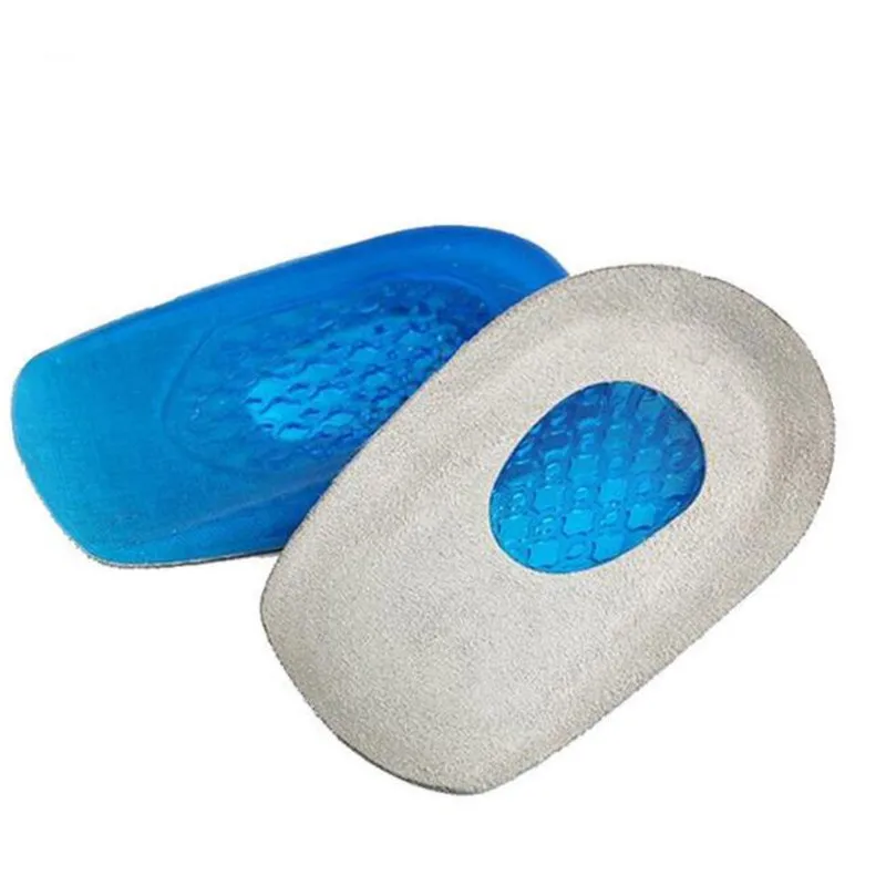 Orthotic Insoles Silicone Gel Heel Cushion For Feet Soles Relieve Pain Support Protectors