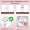 Beast Pump Full Set Milk Collector Cup 24mm Only Compatible with Momcozy S12 Pro/S9 Pro Breast Pump Replacement，NOT for S9/S12 3