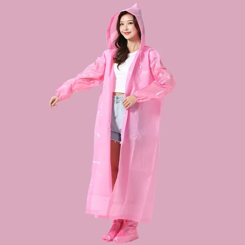 EW Adult Portable Raincoat Cycling One-piece Rain Poncho raincoat poncho