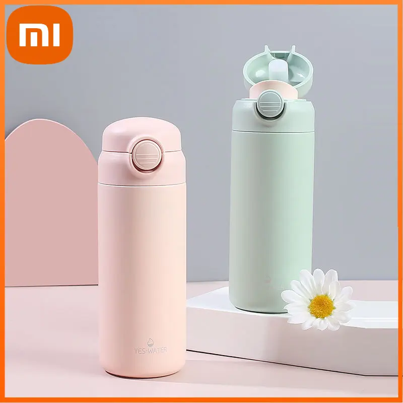 

Термобутылка для воды Xiaomi, изолированная чашка, нержавеющая сталь 304, маленькая бутылка для пресной воды, сохраняет холодную и тепловую прямую питьевую чашку