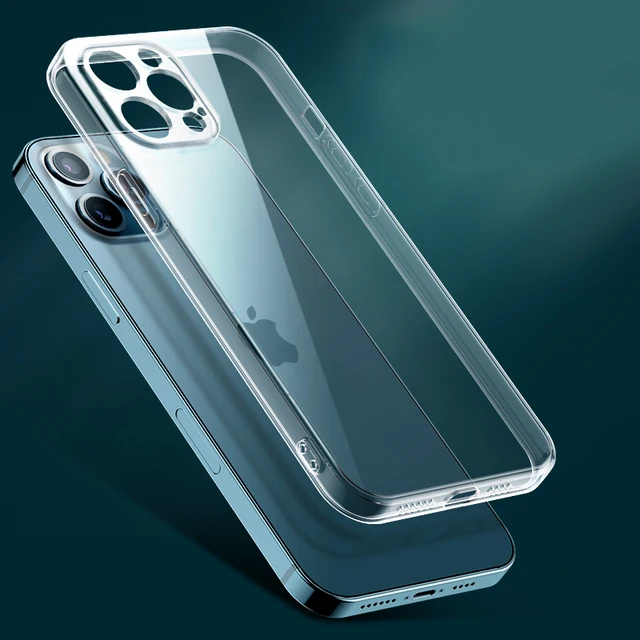 Clear Phone Case For iPhone 11 12 13 14 Pro Max Case Silicone Soft Cover For iPhone 13 Mini X XS Max XR 8 7 Plus 5 SE Back Cover 6