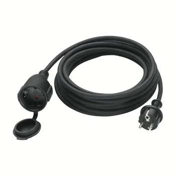 rubber material outdoor extension cord, 1M, 1.8M, 5M, 10M, Heavy Duty 3840W Power Strip Extension Cord, marine waterproof cable 1