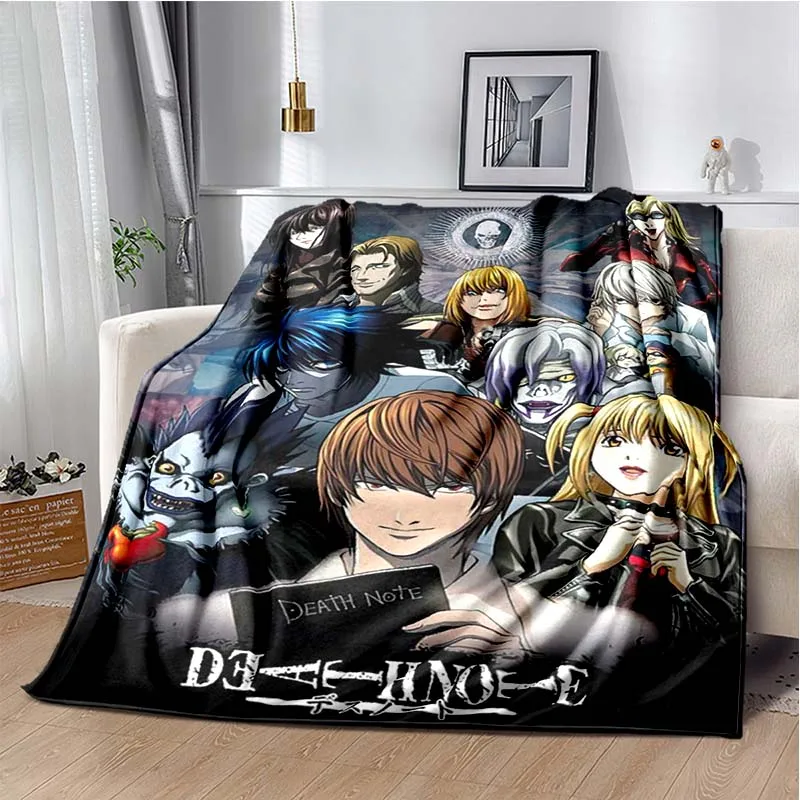 

Death Note Print Soft Warm Plush Blanket Living Room Bedroom Bed Sofa Office Blanket Game Room Decorative Flannel Blanket Gift