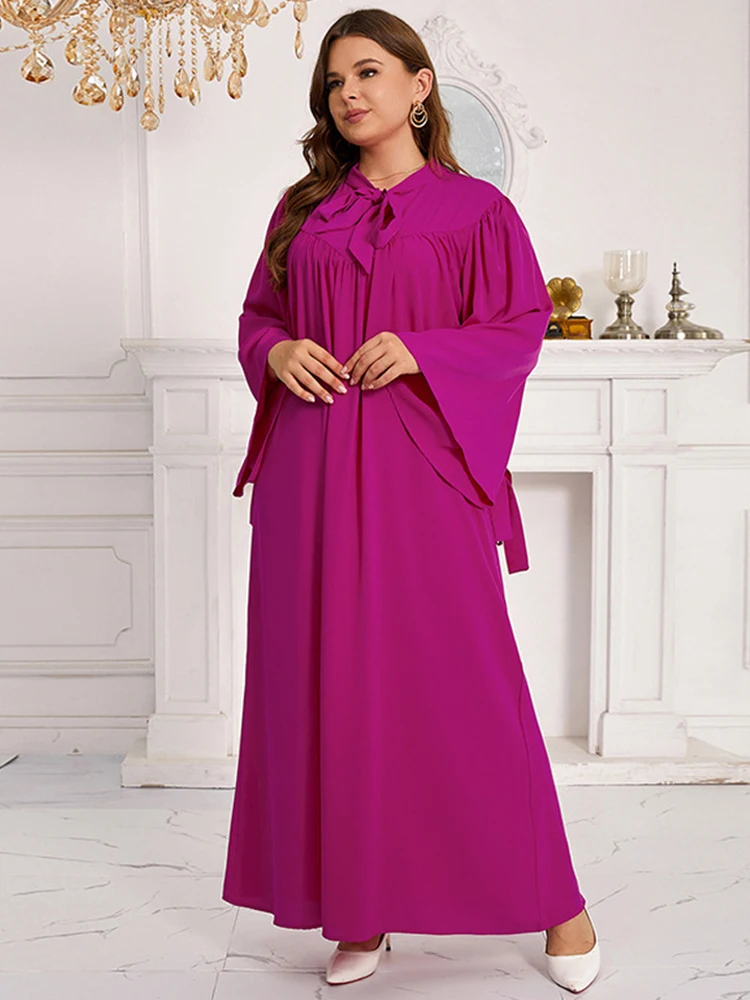 Ramadan Abaya 2024 Long Sleeve Dresses Dubai Turkey Muslim Women Kaftan Islamic Clothing Party Evening Gown Dashiki Loose Boubou