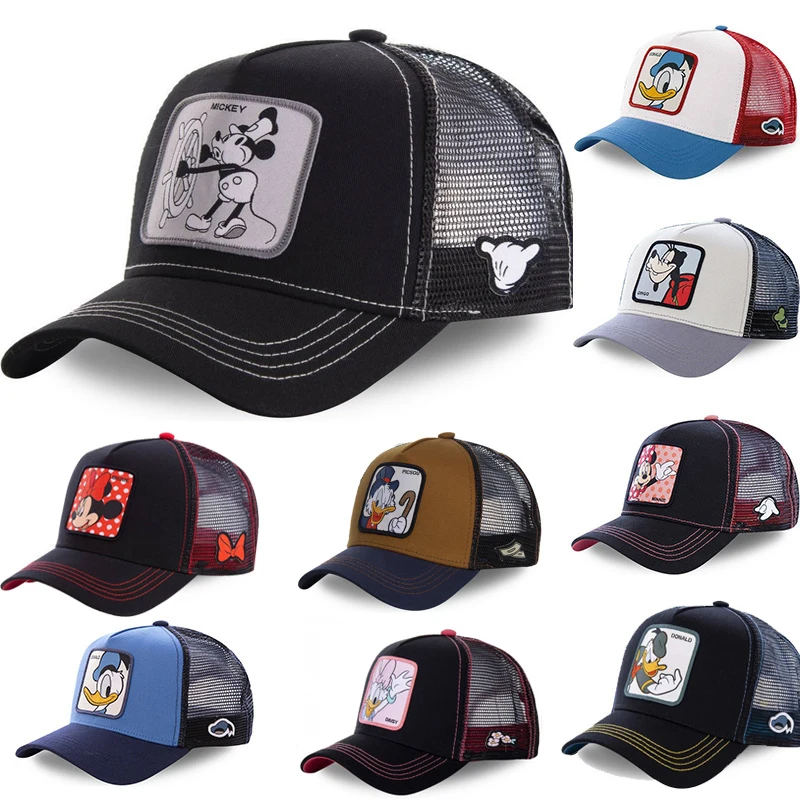 Baseball Cap Baby Hat Kids Bucket Hat Kids Sun Hat Disney Anime Kids Hats Mickey Mouse Baby Hat Spring Summer Travel Children's Baseball Caps Adjustable