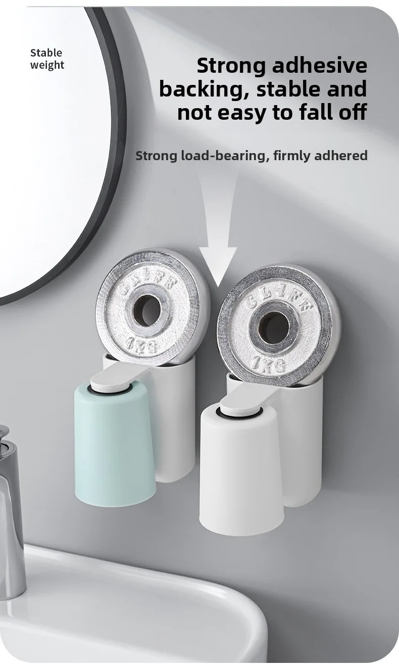 Bicchiere per collutorio magnetico con supporto a parete bagno_voghion.com