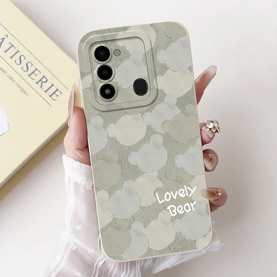 Luxury Candy Painted Soft TPU Phone Case for Tecno Spark 8C and Spark Go 2022