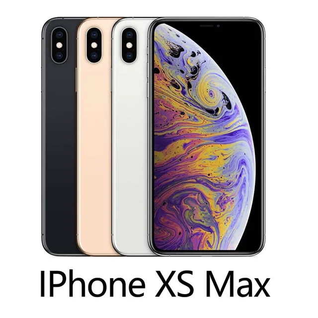 Apple iPhone XS Max 4G LTE Unlocked Original Mobile Phone 5.8" 4GB RAM 64GB/256GB ROM 12MP+7MP CellPhone Hexa-Core Smart Phone