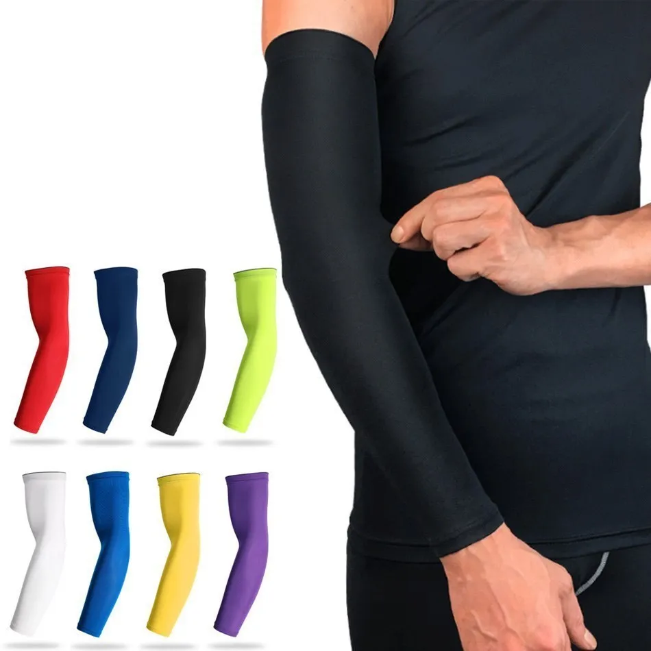 

WorthWhile 1PC Sports Arm Compression Sleeve Basketball Cycling Arm Warmer Summer Running UV Protection Volleyball Sunscreen