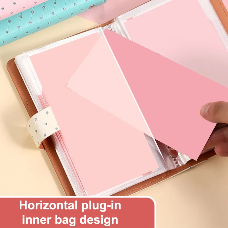 Reusable Money Savings Challenge Binder Savings Challenges Code Book Large Capacity Leather Waterproof Cash Budget Notebook