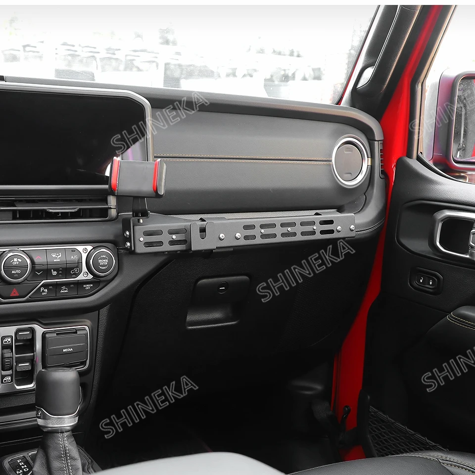 SHINEKA Co-Pilot-Griff-Telefonhalter GPS-Halterung für Jeep Wrangler JL Gladiator JT 2024 Up Auto-Innenzubehör – Detail 10