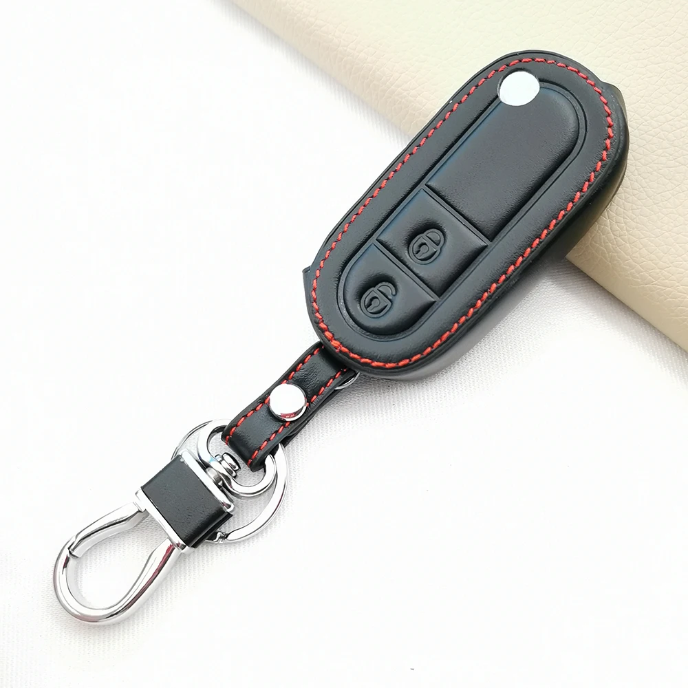 Leather Car Key Cover Case Shell Holder for MG 3 SW MG3 2020 2011 2012