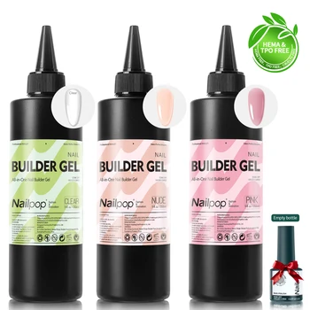 Nailpop Professional Multi-Functional Nail Building Gel For Fast Extension Nail Apex False Nail Tips Strengthener 250/15ml