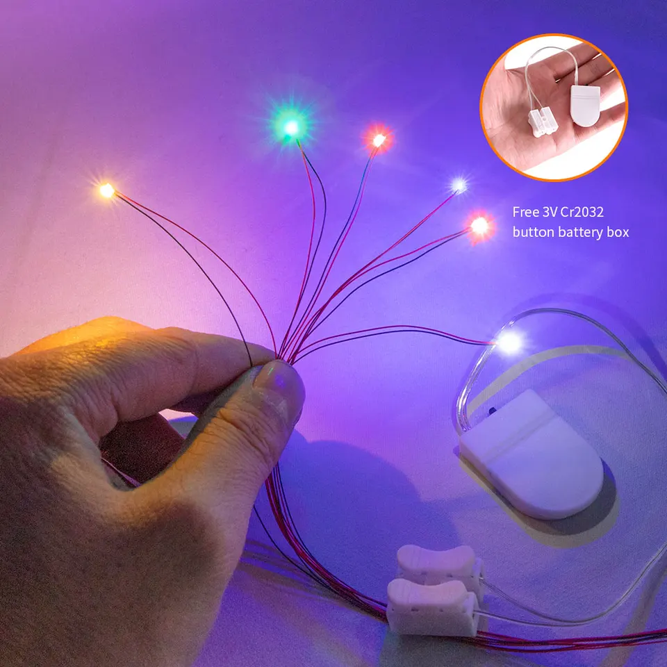 PATIKIL 3mm LED-diode licht, 100 stuks 3-6V DC voorgekabelde mini LED-lichten lamp lichtgevende lamp voor RC DIY indicator verlichting, blauw licht PATIKIL 3mm LED-diode licht, 100 stuks 3-6V DC voorgekabelde mini LED-lichten lamp lichtgevende lamp voor RC DIY indicator verlichting, blauw licht
