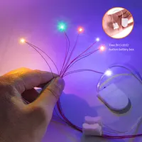 Smd Leds Chip Wired  With 3V Button Battery Box  Pre-soldered Micro Litz Railway Layout for Toy Gundam Lighting 1
