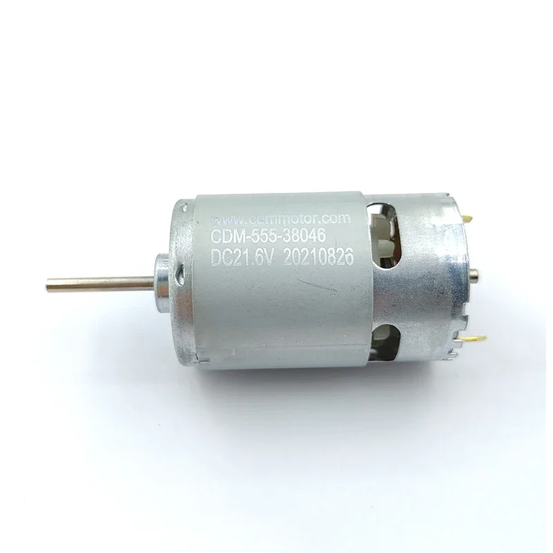 RS-555 미니 36mm 모터 DC 12V 18V 21.6V 24V 13000RPM 중속 전면 볼 베어링 카본 브러시 모터 DIY 취미용 장난감 모델