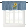 ZEDLIYU Valances for Windows Kitchen Living Room Small Window Valance Sunflowers You Are My Sunshine 1 Panel 1