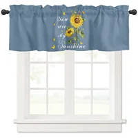 ZEDLIYU Valances for Windows Kitchen Living Room Small Window Valance Sunflowers You Are My Sunshine 1 Panel 1