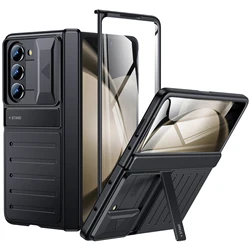 Ultimate Full-Body Slim Case with Hinge and Camera Protection for Foldable Phones - Includes Screen Protector, Shockproof Design (Black)