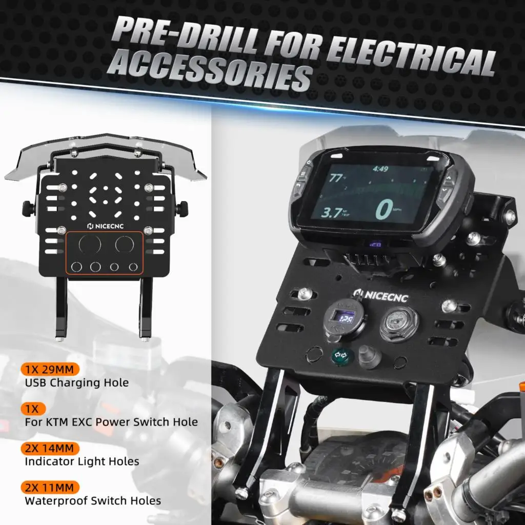 GasGas EC 300 2021-2024 EC MC EX ECF EXF MCF 125 250 300 350 450 GPS 마운트 브래킷 미니 페어링 키트, 700 SM ES 2022-2024 2023