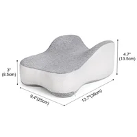 Oreiller long de 14 pouces pour dormir sur le côté, soutien complet des cuisses et des genoux pour une séparation des genoux requise, oreiller pour les jambes, grand, gris 5
