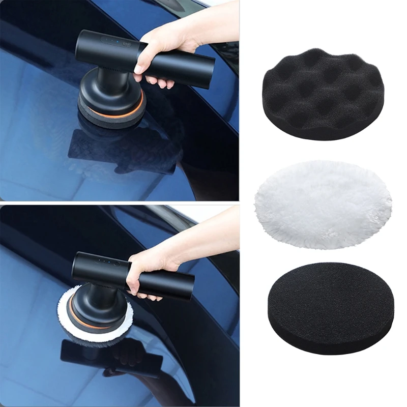 

Car Waxer Buffer Polishing Pads Scratch Repair Waxing Applicator Drill Adapter
