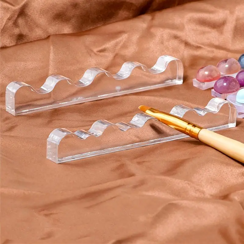 Nail Art Color Customization Palette with Integrated Tool Holder