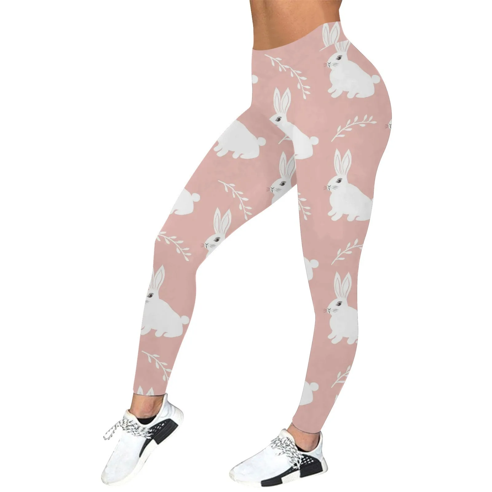 

Womens Casual Comfort Holidays Printed Leggings Workout Trousers Pants Polyester Leggings Girls