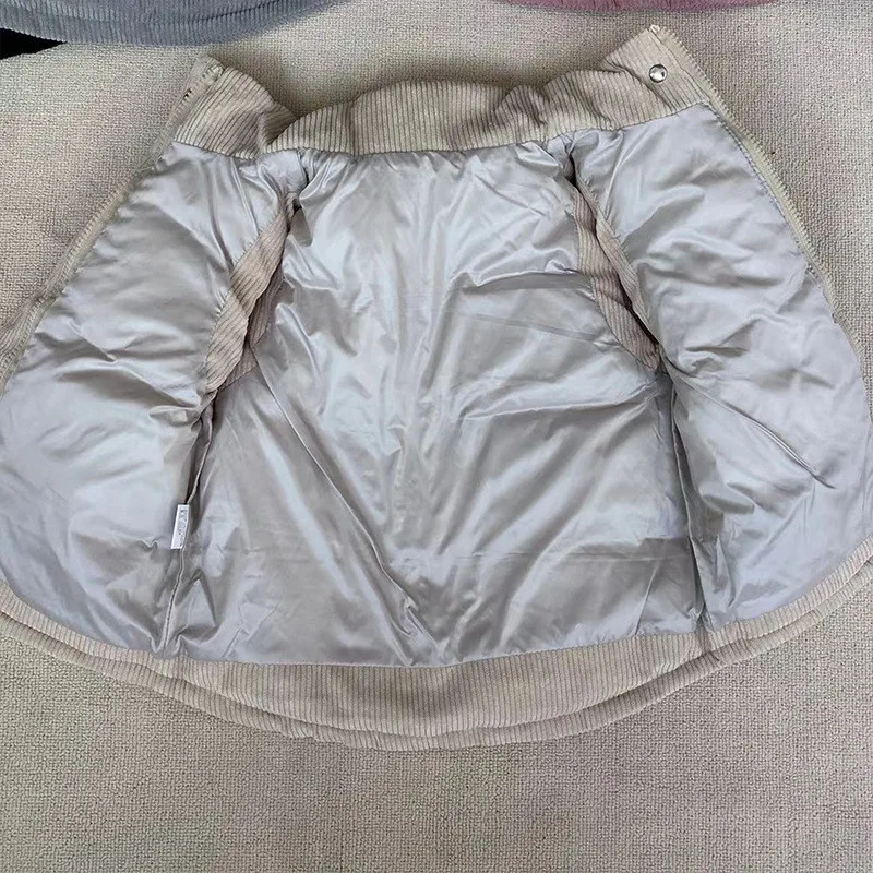 Autumn Boys Girls Corduroy Vest Winter Warm Thicken Waistcoat Outerwear Children Jackets Teens Kids Cotton Clothing Children Vest