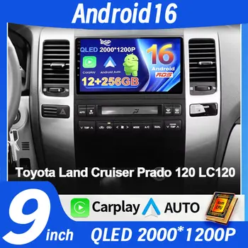 Radio para Auto Android 16 para Toyota Land Cruiser Prado 120 3 III, para Lexus GX470 GX 470 J120 2002 - 2009, Reproductor Multimedia de Video, Bluetooth 1