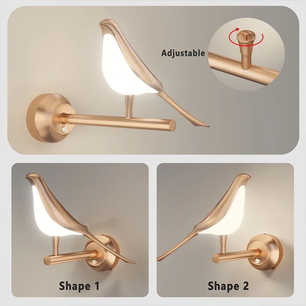 Led Wall Lamps Bird Night Light 5