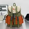 Color Matching Fashion Nylon School Bag High Capacity Hasp Multiple Pockets Backpacks 2024 Hot Sale Bags for Girls and Boys 1