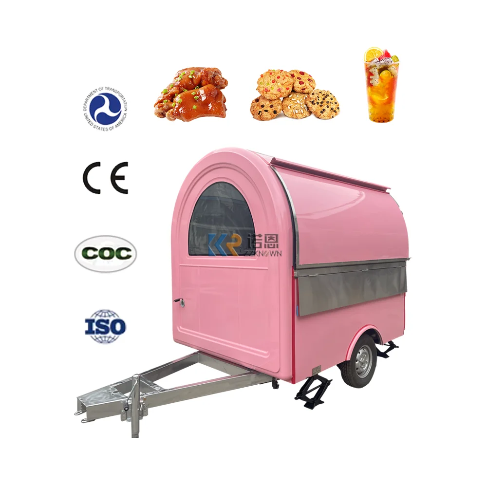 

Mobile Food Trucks For Sale Fast Food Trailer Hotdog Snack Bread Coffee Cart Kiosk Stand Solar Mobile Catering Cart With Dot Vin