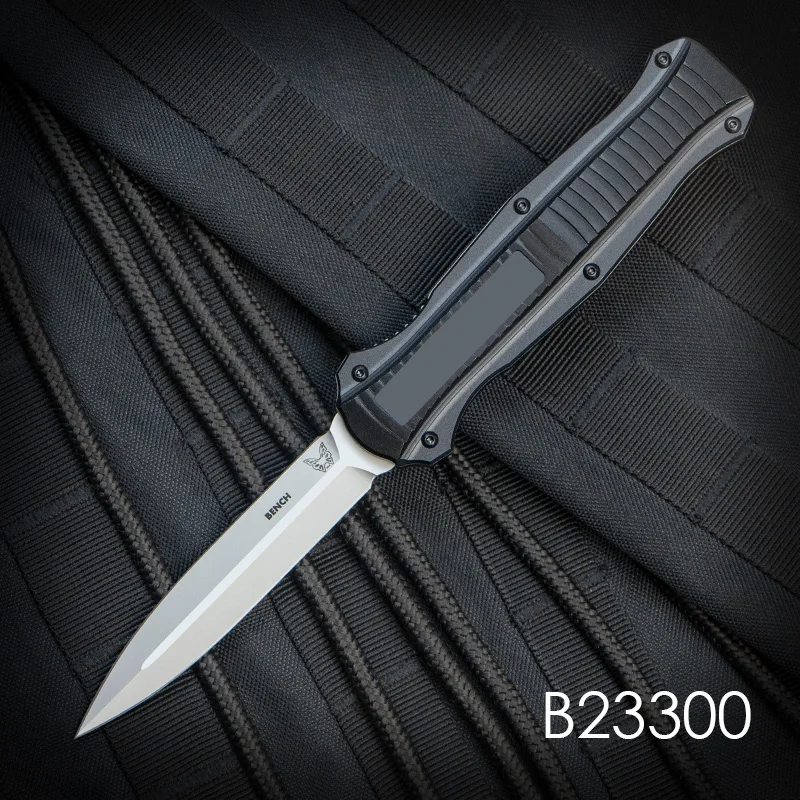 

BM Knives 3300BK Infidel OTF Tech Knife 3300 Bench Tactical Military Pocketknives D2 Steel Made EDC Self Defense B2