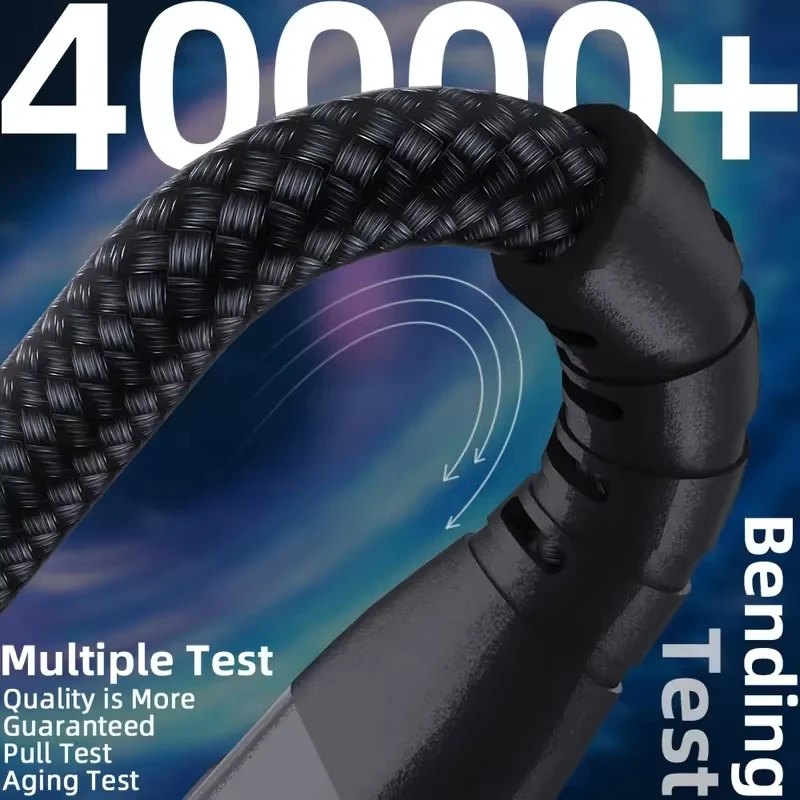1M 2M 3M 100W USB C to Type C 케이블 나일론 브레이디드 5A 최대 고속 충전 케이블 아이폰 15 16 17 프로 맥스 안드로이드용 전원 케이블
