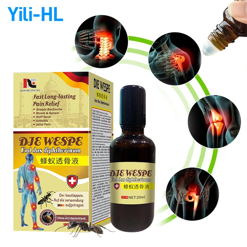 

Joint Muscle Pain Relief Medicine Bone Arthritis Pain Treatment Bee Ant Liquid For Knee Neck Back Ache German Secret Recipe