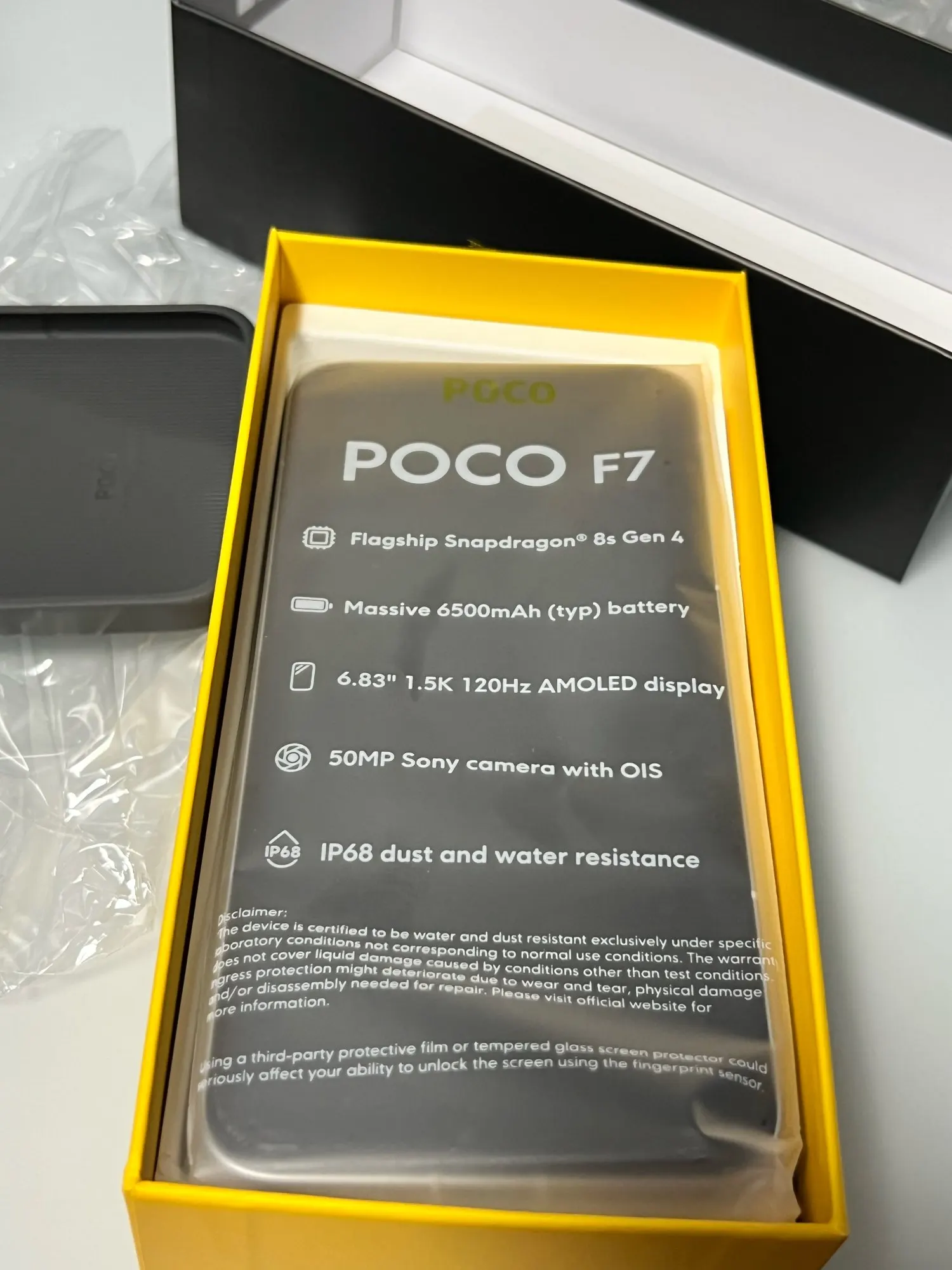 Brand+】POCO F7 5G Snapdragon®8s Gen 4 NFC 6500mAh Battery 6.83