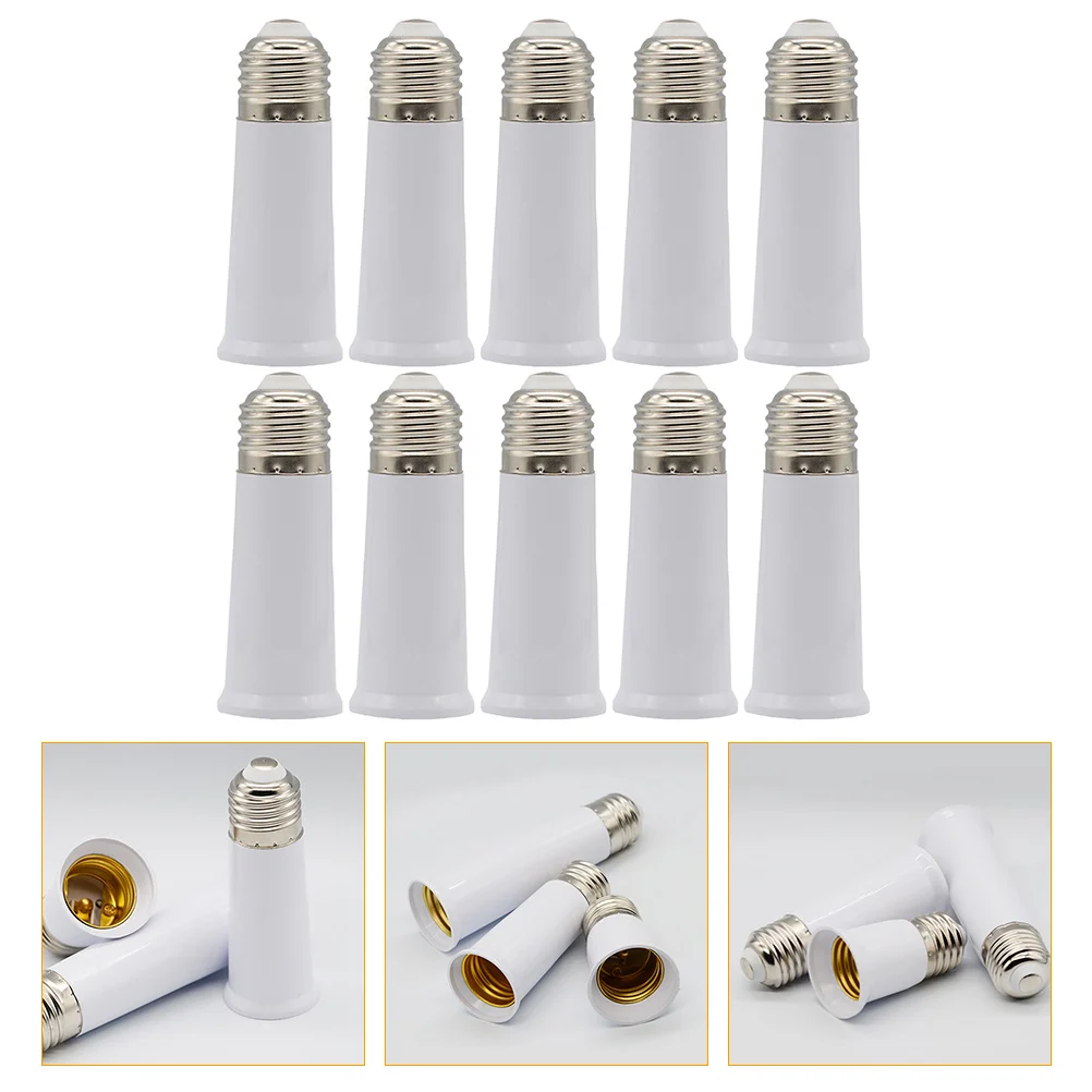 

E27 Light Socket Extender Adapter Converter Extension Flexible Lamp Holder 10Pcs