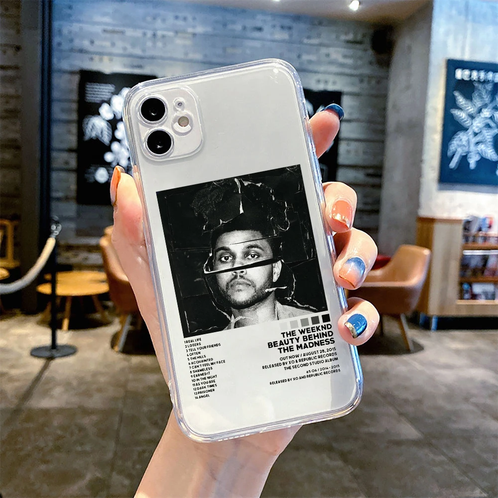 The Weeknd Minimalist Poster Fashion Transparent Phone Case