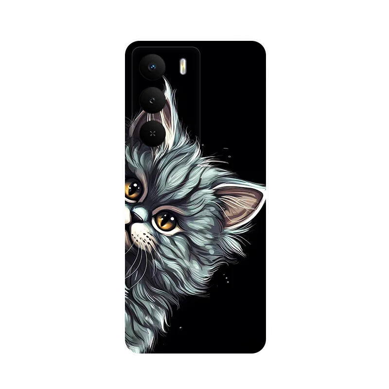Cute Cat Soft TPU Protective Phone Case - Silicone Bumper Cover