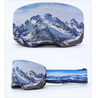 Ski Goggle Cover Scratch-Proof Snowboarding Goggles Protector Stretchy Skiing Eyewear Covers Snow Sport Glasses Protective Gear 2